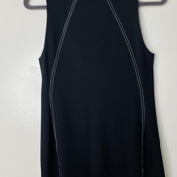 Aritzia Babaton Miguel Black Contrast Seam Ponte Sheath Dress Sz 6 Workwear - Picture 9 of 13